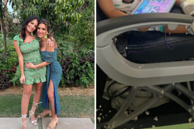 Mamma incinta costretta a ripulire l’aereo dei popcorn caduti alla figlia di 2 anni: “Mi sono sentita umiliata”