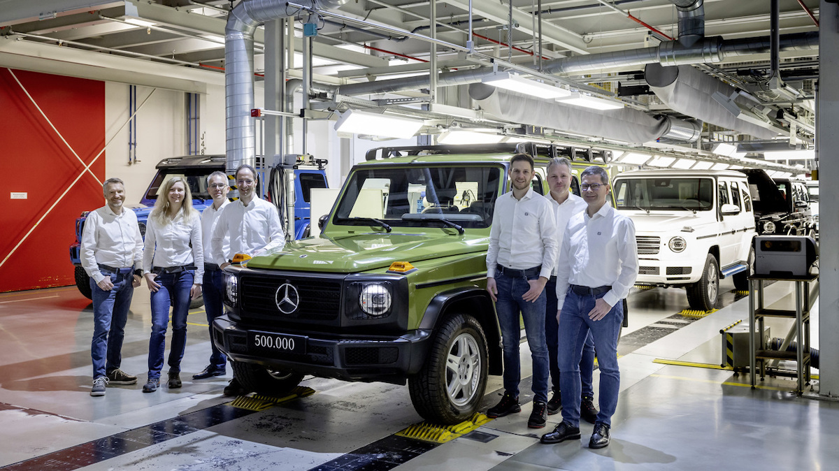 Mercedes: la Classe G numero 500000 è uscita dalla linea di produzione di Graz