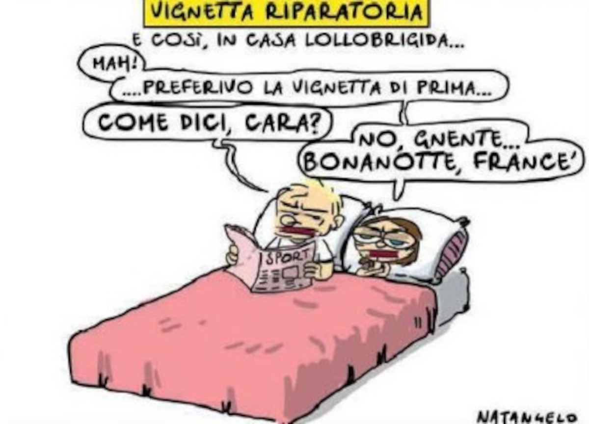 Vignetta riparatoria del Fatto, la sorella della Meloni Arianna ne esce peggio