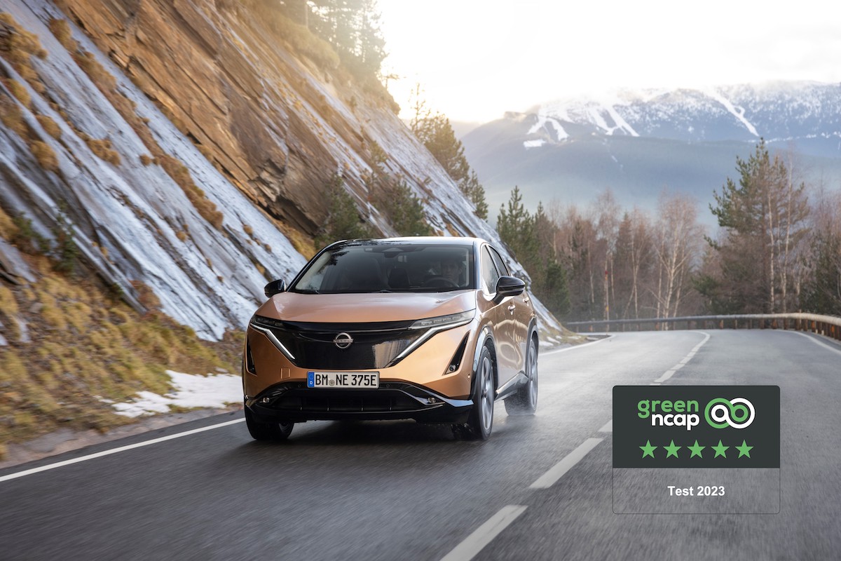 Nissan Ariya ottiene il massimo in termini di sostenibilità da Green NCAP Nissan Ariya ottiene il massimo in termini di sostenibilità da Green NCAP