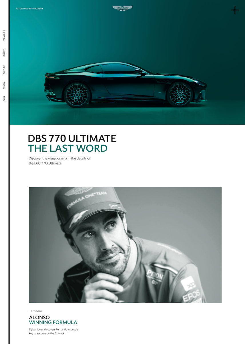 Aston Martin presenta un nuovo magazine lifestyle