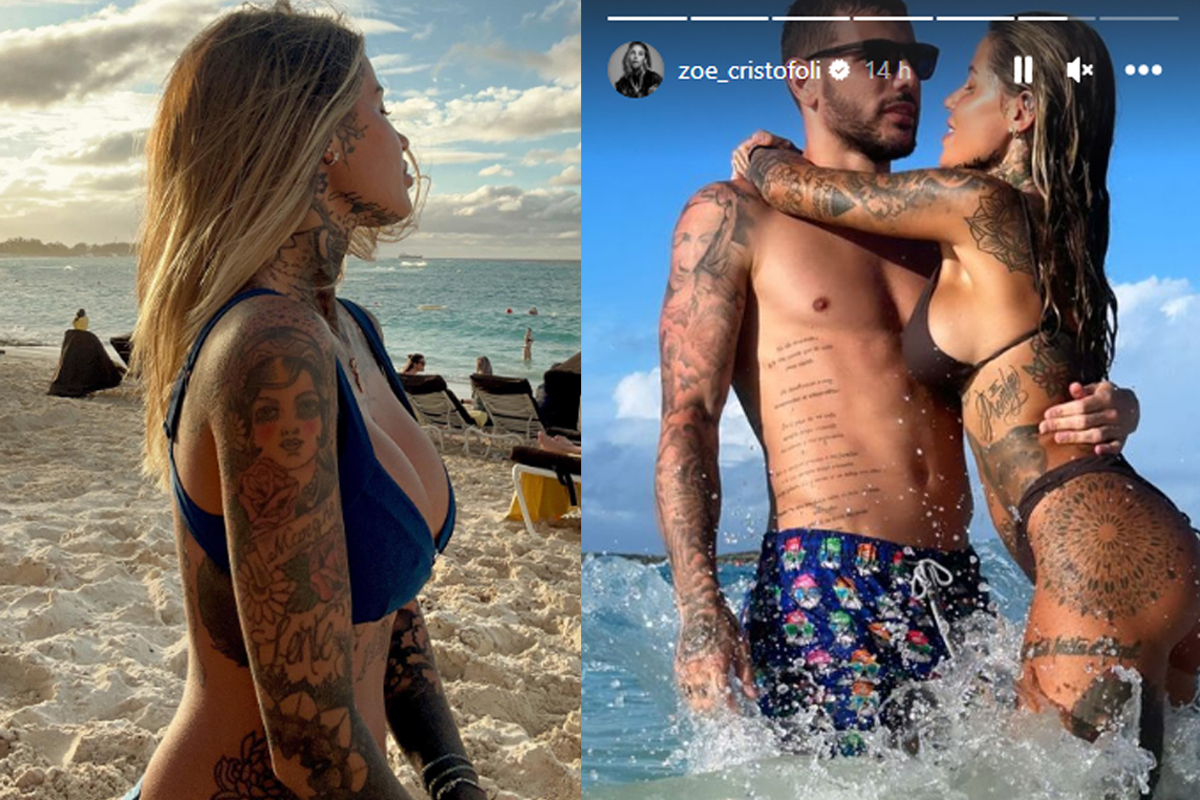 Bikini rosa e lato b da Champions: Wag vince il derby Milan-Inter. Le foto