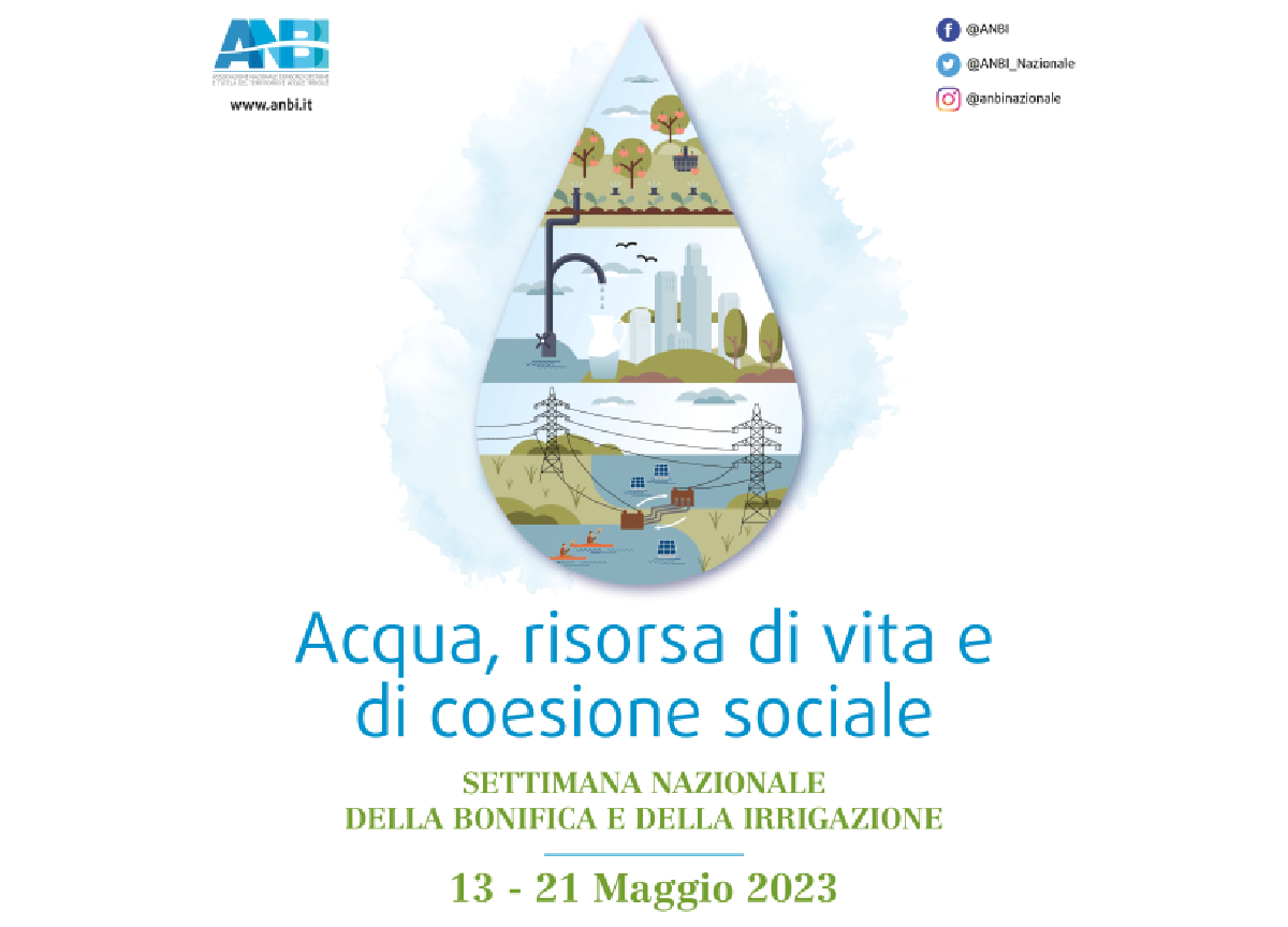ANBI, al via la Settimana Nazionale della Bonifica e dell’Irrigazione ANBI, al via la Settimana Nazionale della Bonifica e dell’Irrigazione