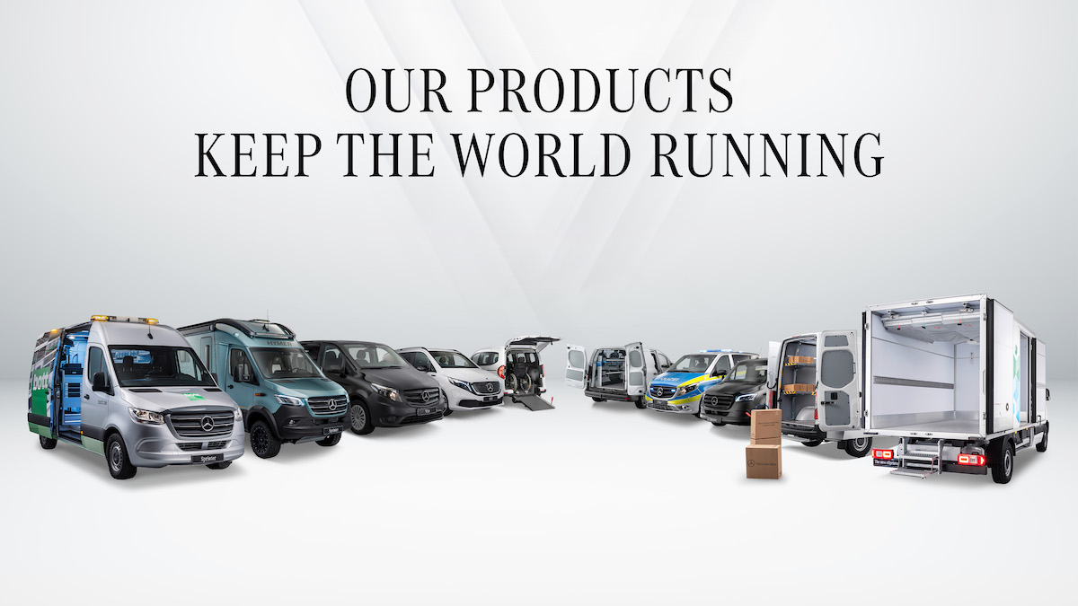 Mercedes Benz Vans traccia la strada per un futuro completamente elettrico. Mercedes Benz Vans traccia la strada per un futuro completamente elettrico.