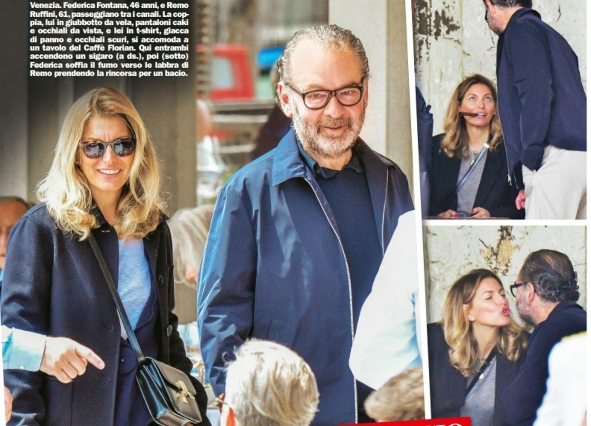 Il patron di Moncler a spasso a Venezia, fuga d’amore con Federica Fontana Il patron di Moncler a spasso a Venezia, fuga d’amore con Federica Fontana