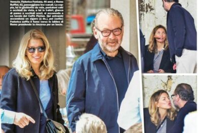 Il patron di Moncler a spasso a Venezia, fuga d’amore con Federica Fontana