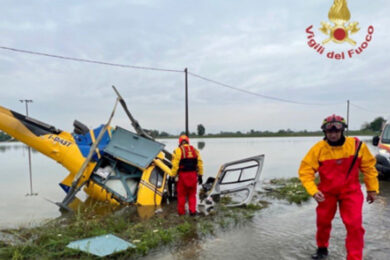 Emilia Romagna, Ravenna: cade elicottero soccorsi. Ancora allerta rossa