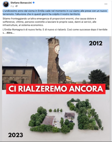 Alluvione in Emilia Romagna: Bonaccini senza pudore, vada a casa