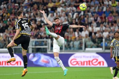 Giroud stende la Juventus e manda il Milan in Champions League