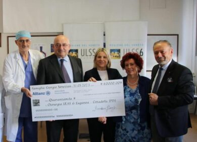 Cittadella, imprenditore dona 40 mila euro all’ospedale che lo ha salvato