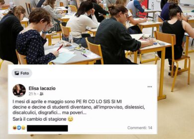 “In primavera tutti dislessici…”: bufera sul post della preside nel Milanese
