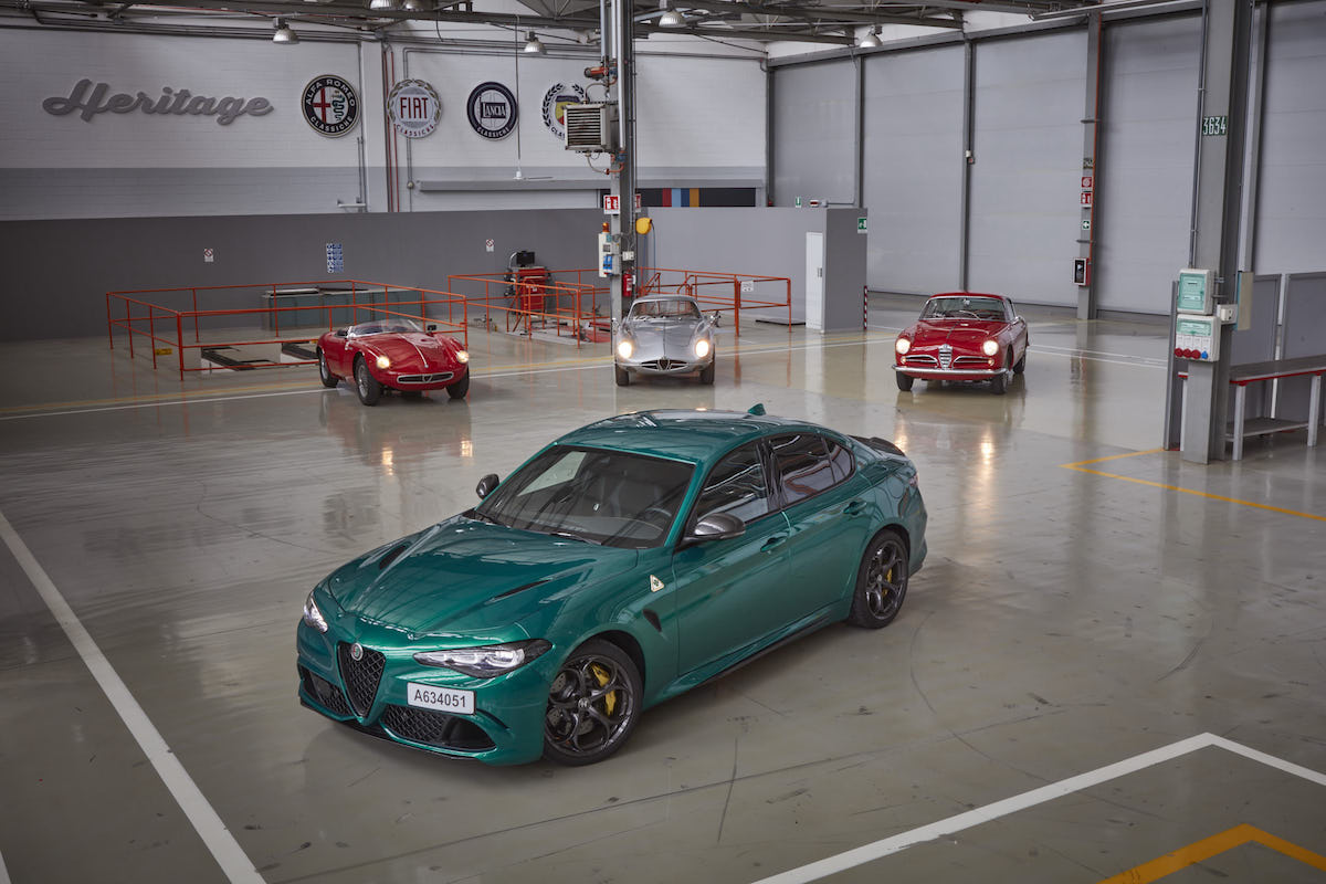Debutta alla Mille Miglia la nuova Giulia Quadrifoglio “100° Anniversario” Debutta alla Mille Miglia la nuova Giulia Quadrifoglio “100° Anniversario”