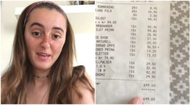 Norvegia, la studentessa condivide lo scontrino choc: “Si paga anche l’aria”