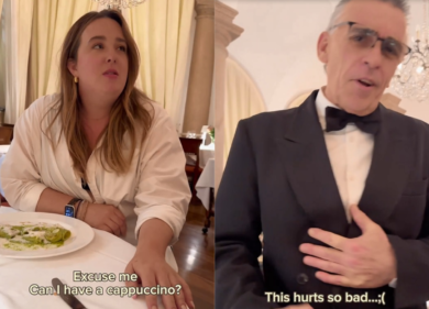 Turista ordina un cappuccino e la pasta: ecco la reazione del cameriere. Video