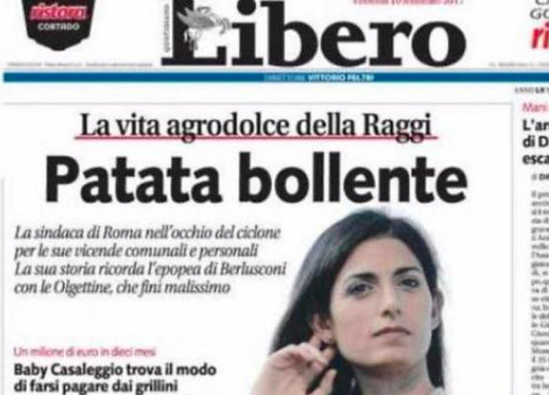 La Raggi vince ancora contro Libero: l’avevano definita “patata bollente” La Raggi vince ancora contro Libero: l’avevano definita “patata bollente”