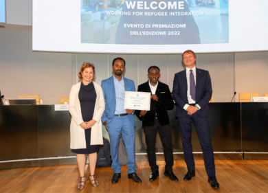 Banca Ifis, premiata da UNHCR per l’inserimento in azienda di due rifugiati