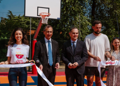 Kellogg Italia: con Belinelli per la riqualificazione di 2 campi da basket