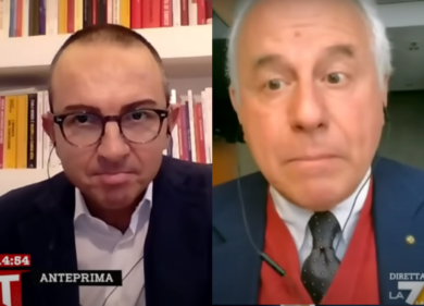 Rissa tra Tarquinio e De Angelis, La7 diventa un ring. Conduttori sotto choc. VIDEO