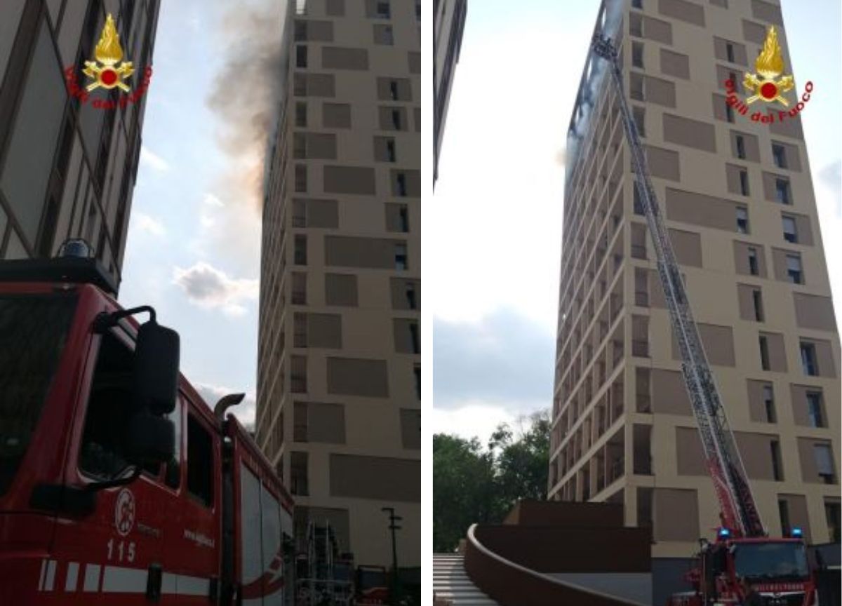 Incendio in via Gallarate: due piani coinvolti, nessun ferito Incendio in via Gallarate: due piani coinvolti, nessun ferito