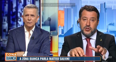 Ascolti Tv, il “Salvini show” non convince: Zona Bianca sotto il 6%