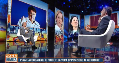 Ascolti tv, Zona Bianca crolla di lunedì. Renzi sgambetta Brindisi
