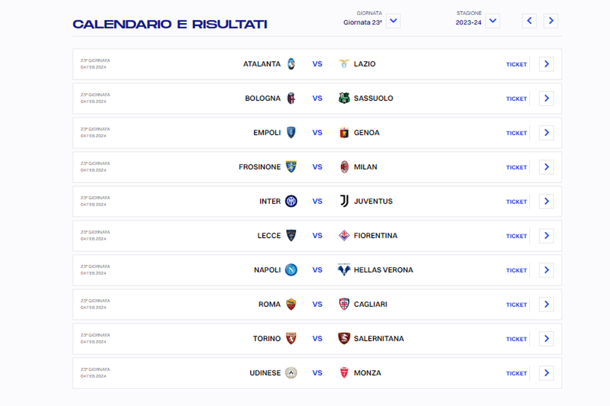 Serie A, ecco il calendario 2023/ 2024: Milan inizio choc. Inter e juventus… Serie A, ecco il calendario 2023/ 2024: Milan inizio choc. Inter e juventus…