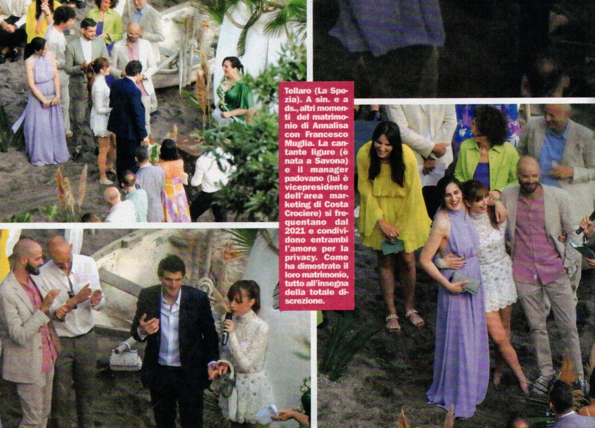 Annalisa dice (due) sì a Francesco Muglia. Ecco gli ospiti e le foto del party Annalisa dice (due) sì a Francesco Muglia. Ecco gli ospiti e le foto del party