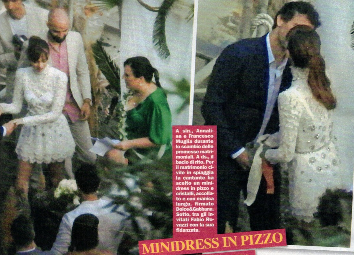 Annalisa dice (due) sì a Francesco Muglia. Ecco gli ospiti e le foto del party Annalisa dice (due) sì a Francesco Muglia. Ecco gli ospiti e le foto del party