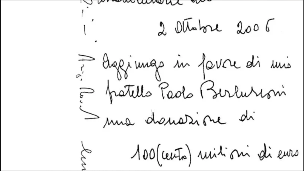 Berlusconi, il testamento olografo del 2006 e del 2020. Poi l’aggiunta del ’22