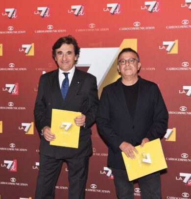 LA7 presentazione programmi con Urbano Cairo
