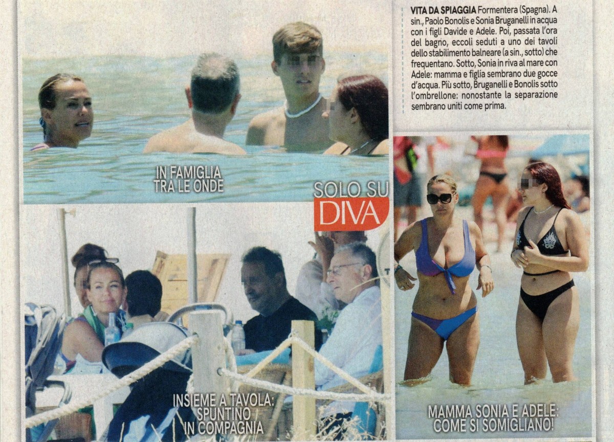 Bonolis-Bruganelli separati ma insieme: vacanza a Formentera dopo la rottura