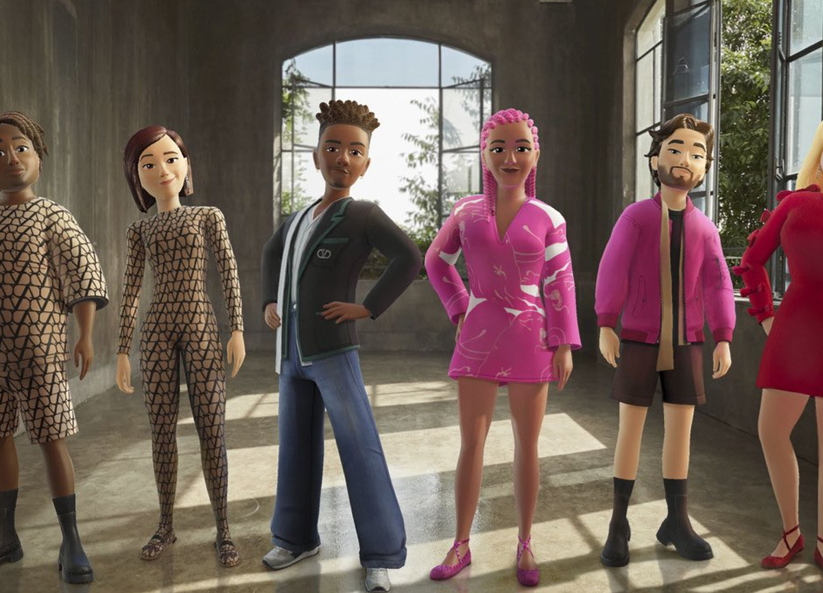 Valentino punta sui pixel: la nuova collezione con gli avatar digitali Valentino punta sui pixel: la nuova collezione con gli avatar digitali