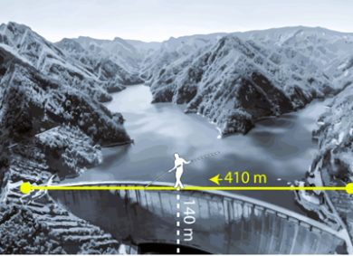 Impresa unica alla diga Ridracoli: il funambolo camminerà per oltre 400 metri