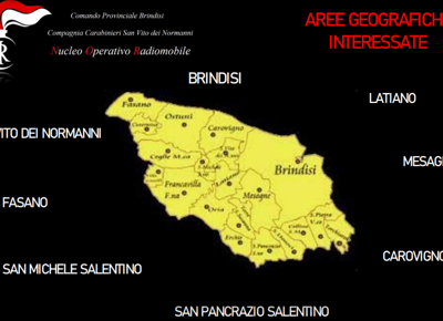 Operazione antimafia in Puglia