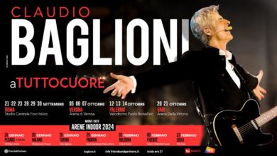 Claudio Baglioni tour, ecco tutte le date nelle arene italiane