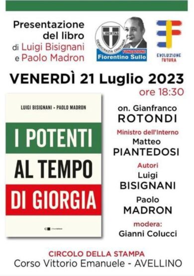 Piantedosi “diserta” la presentazione del libro di Bisignani-Madron