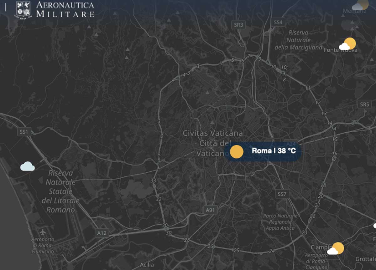 Meteo Roma 25 luglio: nuova ondata di calore, le temperature oltre i 40 gradi Meteo Roma 25 luglio: nuova ondata di calore, le temperature oltre i 40 gradi