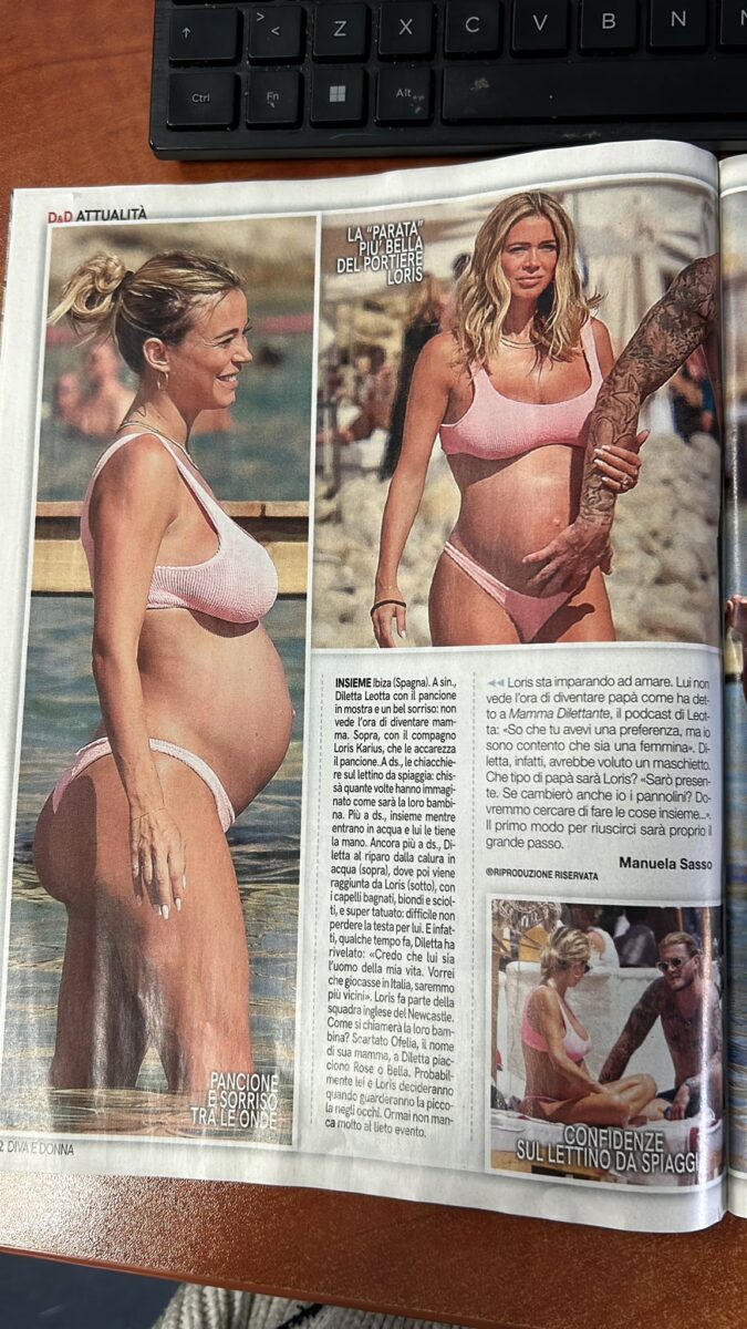 Diletta Leotta e Karius bollenti a Ibiza, verso le nozze dopo il parto