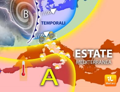 Meteo, caldo africano e bollino rosso al Sud. Torna la grandine al Nord