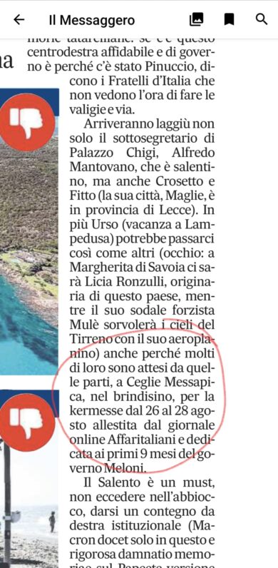 “La Piazza” di affaritaliani.it fa notizia: la politica d’estate va in Salento