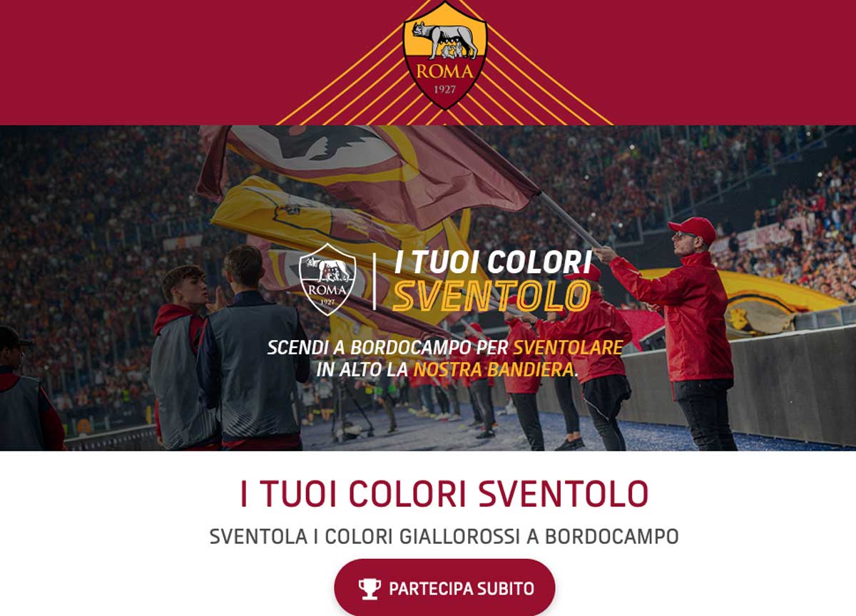AAA sbandieratori cercasi: l’AS Roma calcio a caccia di tifosI a bordocampo AAA sbandieratori cercasi: l’AS Roma calcio a caccia di tifosI a bordocampo