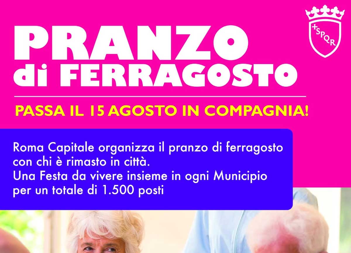 Ferragosto a Roma? Il Campidoglio organizza un pranzo contro la solitudine Ferragosto a Roma? Il Campidoglio organizza un pranzo contro la solitudine
