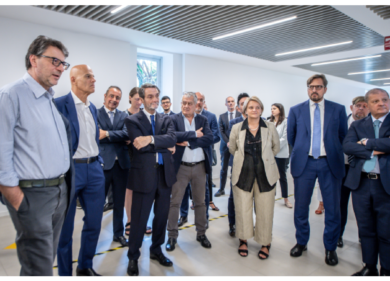 Eni, Giorgetti e Fontana visitano il centro ricerche di Bolgiano