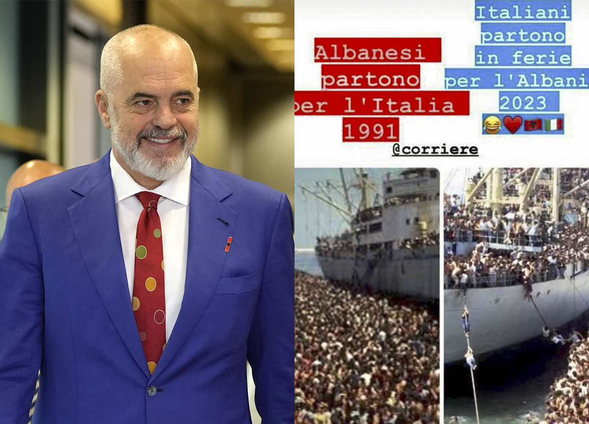 Albania assediata dagli italiani. Il premier: “Come noi migranti nel ’91” Albania assediata dagli italiani. Il premier: “Come noi migranti nel ’91”