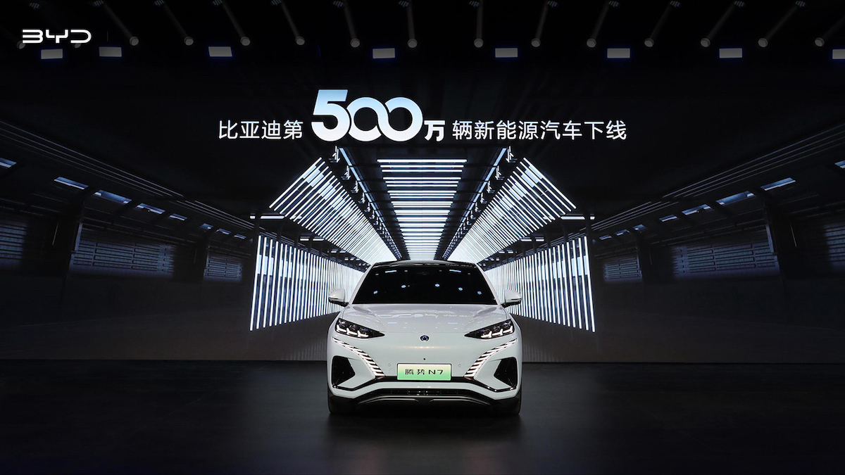 BYD: prodotti 5 milioni di veicoli a nuova energia (NEV)