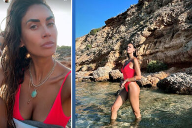 Ilary Blasi provocante, look da infarto in Costa Smeralda. Totti Jr lascia la Roma