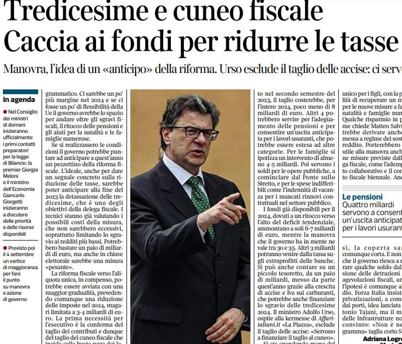 La Piazza di Affari fa notizia sui quotidiani. Repubblica, il Giornale e…