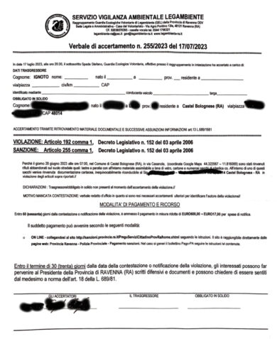 Emilia Romagna, alluvionati multati perché hanno lasciato le macerie in strada