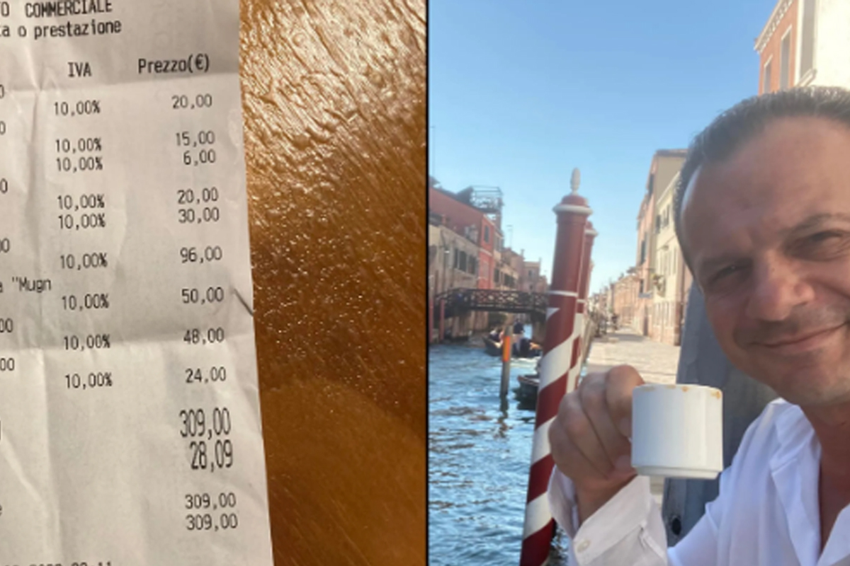 “Pasta al pomodoro 30 euro a Venezia, poi dicono che Taormina è cara”