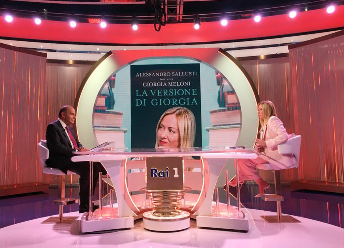 Ascolti tv, Vespa fa il botto con Meloni: +21%. Gruber affonda Stasera Italia